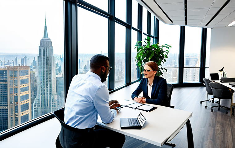 소비자 불만 처리 매뉴얼 제작법 - Modern Office Scene**

"A diverse team of professionals collaborating in a bright, modern office spa...