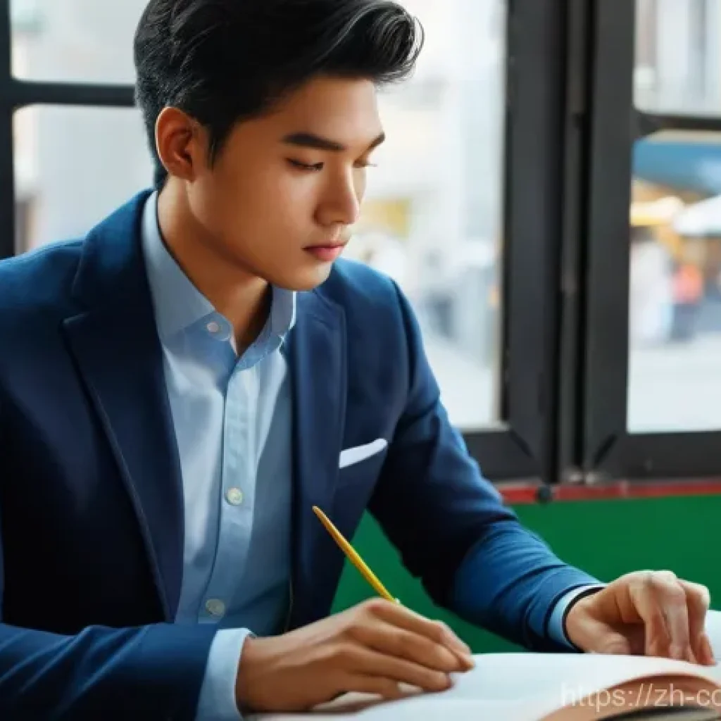 소비자전문기술사 실무와 이론 차이점 - **Prompt:** A vibrant, high-angle shot capturing a young professional, dressed in a smart casual bla...