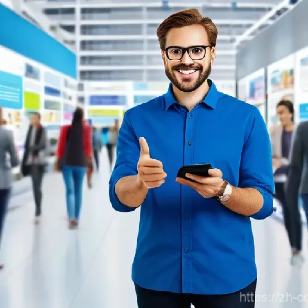 소비자전문기술사 자격증의 가치 - **Prompt:** A bustling, modern digital marketplace scene, teeming with diverse individuals of variou...