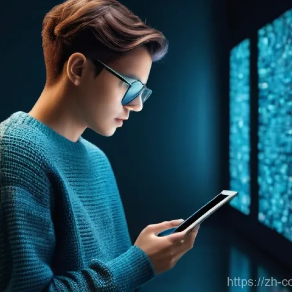 소비자 보호와 관련된 공공 서비스 설계 - **Prompt 1: Navigating Digital Traps**
"A detailed, wide-angle shot of a young adult, gender-neu...