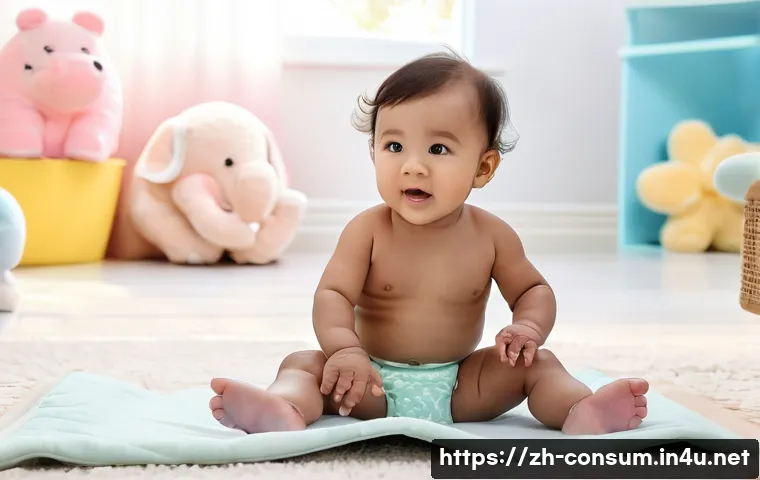 소비자 보호와 관련된 주요 연구 논문과 사례 연구와 분석 - **Prompt:** A toddler, approximately 2 years old, wearing a brightly colored, patterned cloth diaper...