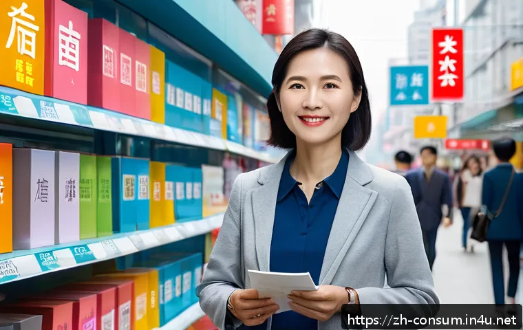 소비자 보호와 관련된 법적 대응 사례 연구 - A modern Chinese consumer rights protection scene, showing a confident middle-aged woman in casual s...
