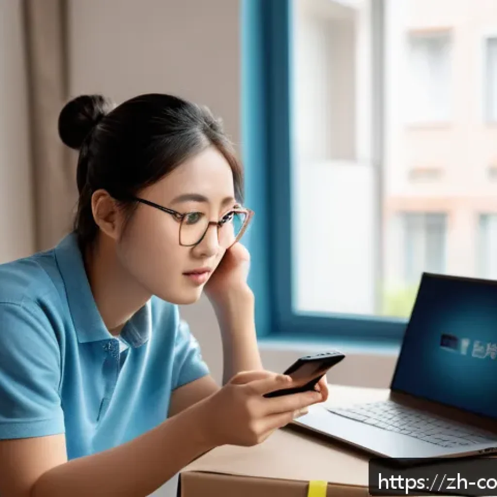 소비자 보호와 관련된 사례 연구 - A modern e-commerce dispute scene showing a young Chinese consumer in casual clothing carefully exam...