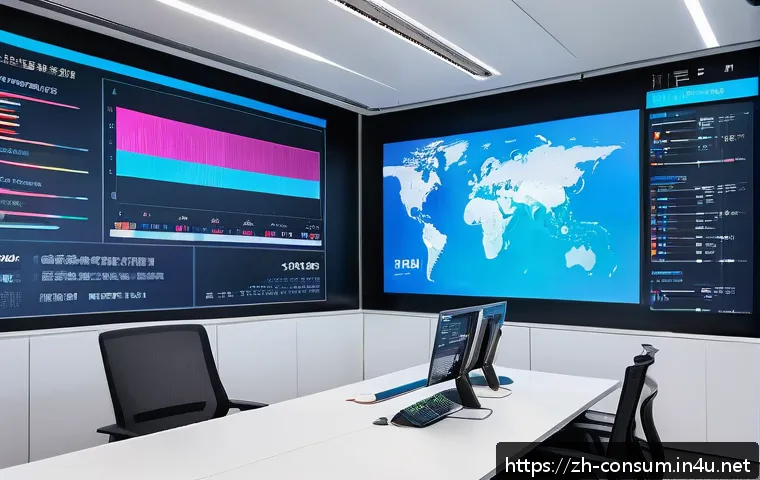 소비자 행동 분석과 추천 시스템 - A modern e-commerce data analyst workspace scene showing multiple transparent digital screens displa...