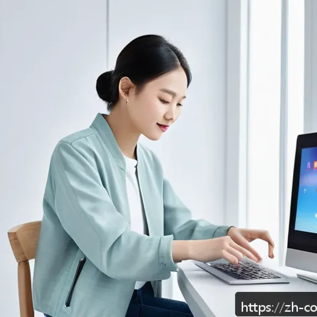 소비자 행동 변화와 마케팅 전략 - A modern digital consumer scene showing a young Chinese woman browsing personalized electronics on a...