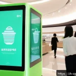 소비자중심 경영 사례 연구와 지속 가능성 전략 탐구 - A modern, high-tech retail environment showcasing personalized shopping experiences driven by big da...