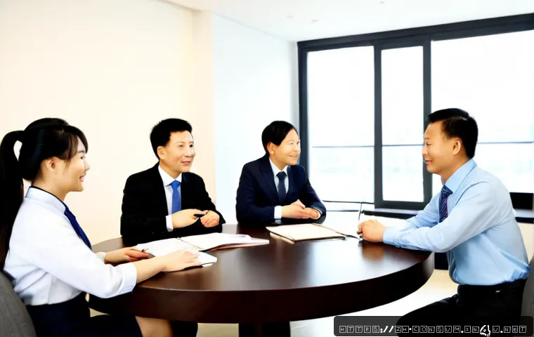 소비자중심 경영 도입의 장단점 - Photorealistic modern Chinese customer service office, diverse business team warmly listening to an ...